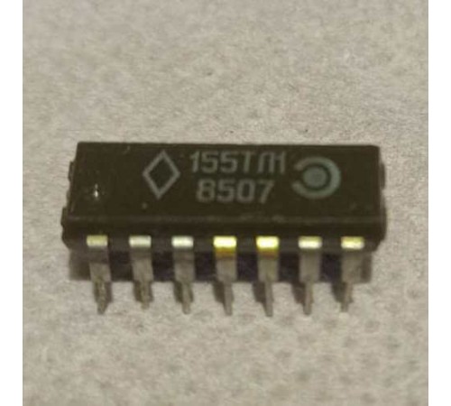 К155ТЛ1, 2 триггера Шмитта с логическим элементом 4И-НЕ на входе