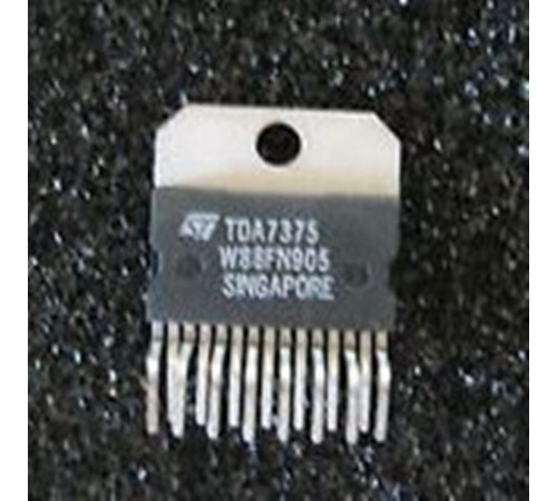 TDA7375AV, УНЧ 2 х 37Вт/4 Ом, 4 х 12Вт/2 Ом, [Multiwatt-15-V]