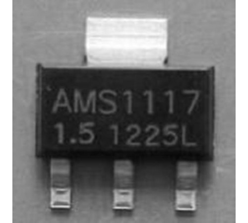 AMS1117-1.5, LDO стаб. напряжения, 1A, +1.5В [SOT-223]