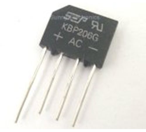 KBP206G,  Диодный мост 600В 2А