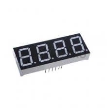Светодиодный индикатор 50x19 мм, красный, 4 разряда, общий катод (5463AS)