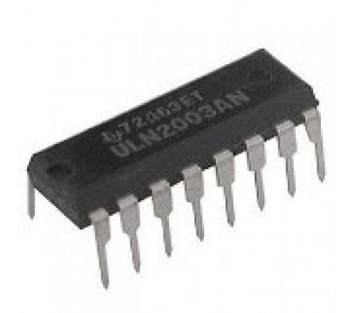 ULN2003AN, Матрица из семи транзисторов Дарлингтона, 500мА, [DIP-16]