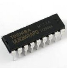ULN2803APG, Транзисторный массив, 8xNPN 50В, 0.5А, 2.7кОм [DIP-18]