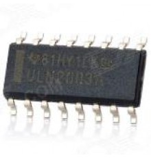 ULN2003A, Матрица из семи транзисторов Дарлингтона, 500мА, [SOP-16]
