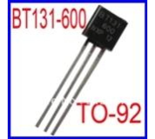 BT131-600, Симистор 1А 600В [TO-92]