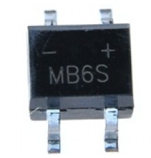 MB6S, Диодный мост 600В 0.5/0.8А [MBS] (=B6S)