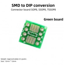 Плата-переходник SOIC-8 и SSOP-8 в DIP (двухсторонняя)