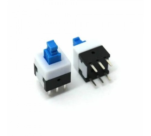 PB22E08 Кнопка 6pin с фиксацией, 8*8*13мм