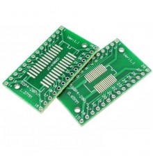 Плата-переходник SOIC-28 и SSOP-28 в DIP (двухсторонняя)