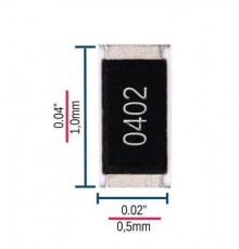 Резистор SMD 0402 0.062Вт 10 Ом (100) 5%