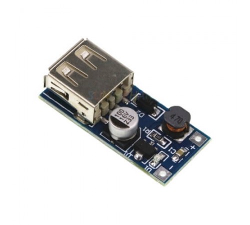 Повышающий DC-DC модуль (вход 0.9-5V выход 5V, USB разъём до 0.6А)