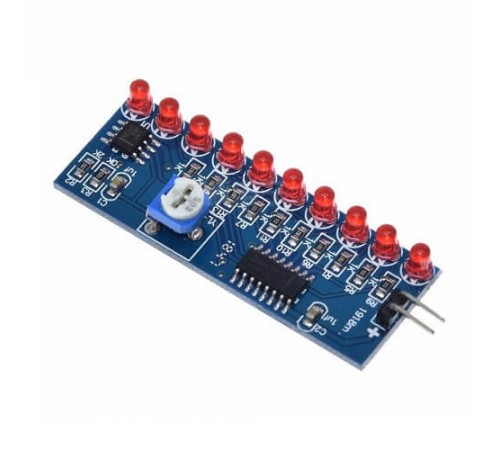 Радиоконструктор Бегущий огонь на NE555 + CD4017 (SMD)