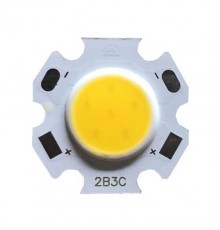 Светодиод COB 3W белый, 9-12V, 0.25A, 4000K, 90-100Lm
