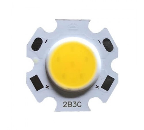 Светодиод COB 3W белый, 9-12V, 0.25A, 4000K, 90-100Lm