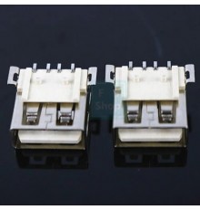 Розетка USB-AF на плату угловая