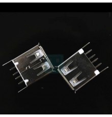 Розетка USB-AF на плату вертикальная