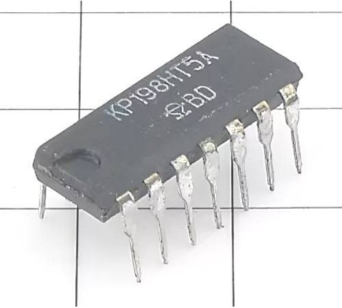 КР198НТ5Б. матрица из 5 транзисторов n-p-n